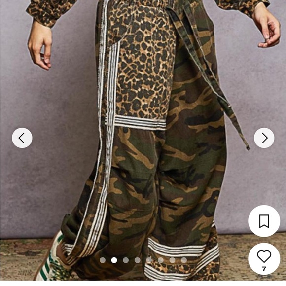 NWOT POL Camouflage and Leopard Print Pants - Picture 3 of 10